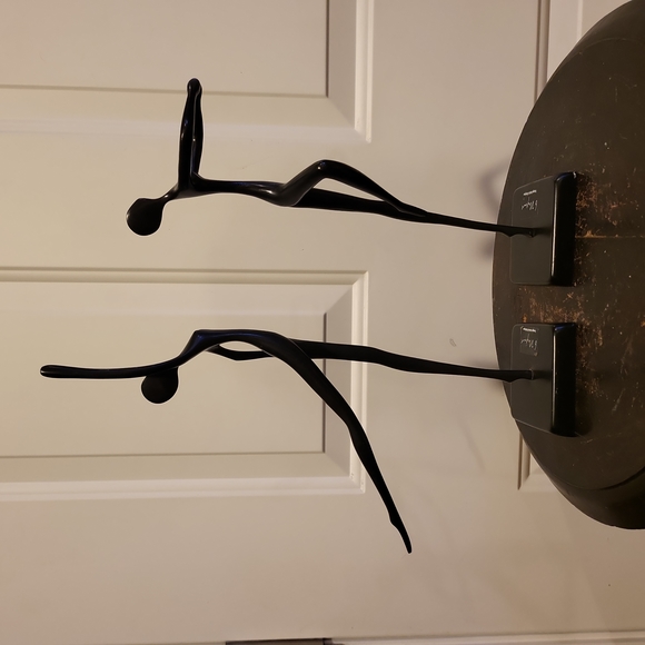 Pair of Vintage Modernist Bodrul Khalique Metal Sculptures of Ballet Dan… - Picture 4 of 8